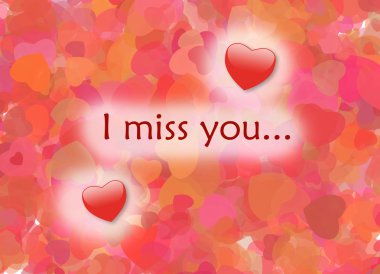 I miss you clipart