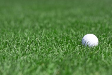 Green grass and golfball clipart