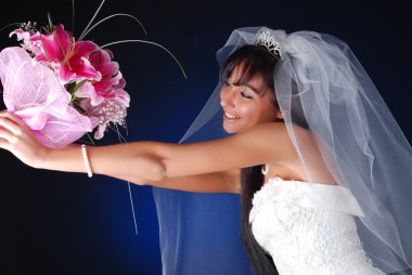 Young bride clipart