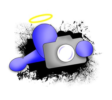 Man with camera clipart