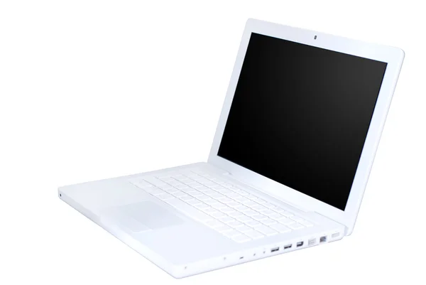 Белый ноутбук — стоковое фото