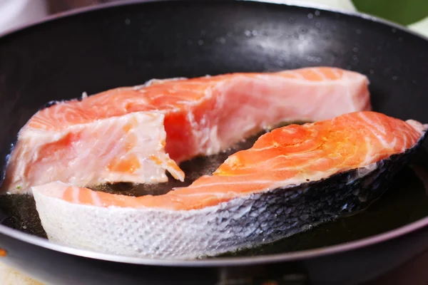 stock image Fresh slice of salmon