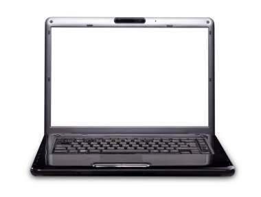 Black laptop clipart