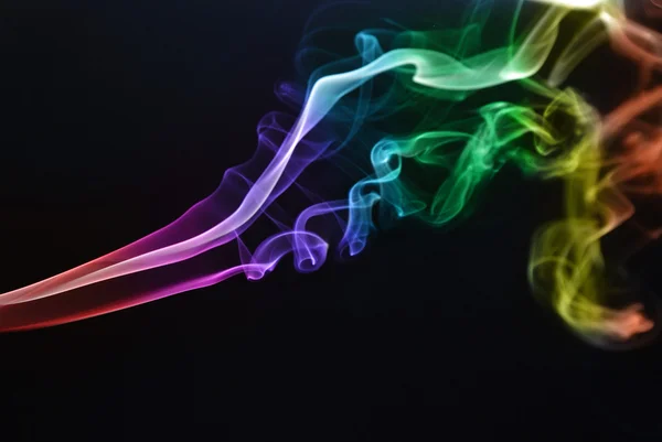 Rainbow rök — Stockfoto