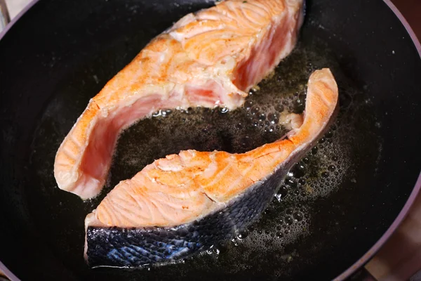 stock image Fresh slice of salmon