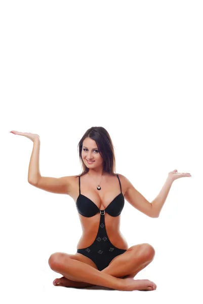 Kvinna yogi — Stockfoto