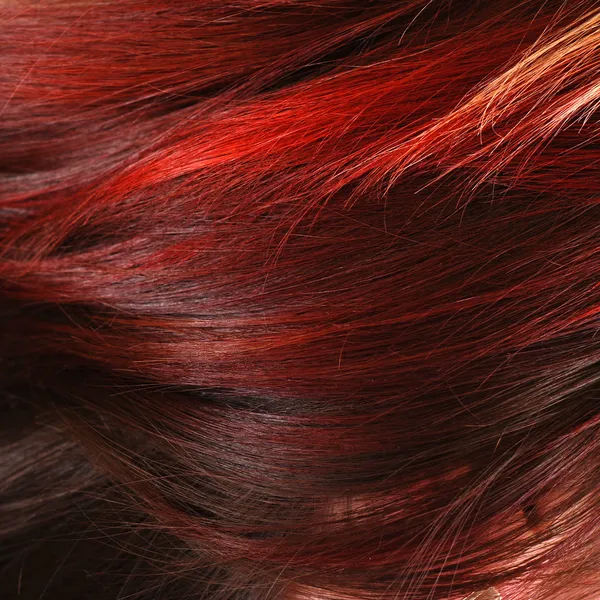 Red female hair — Stock Photo, Image