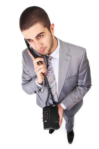 Biznesmen z telefonu — Zdjęcie stockowe