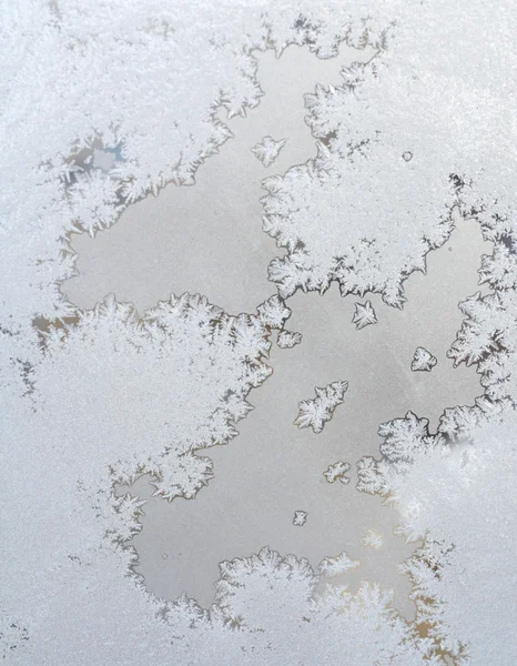 Congelado em vidro de inverno — Fotografia de Stock