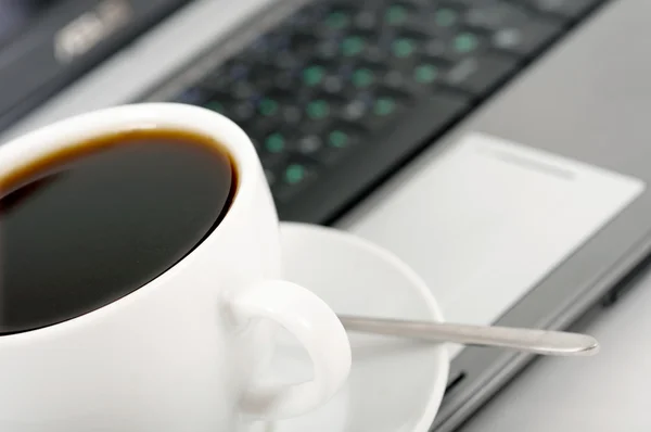 stock image Coffee and laptop