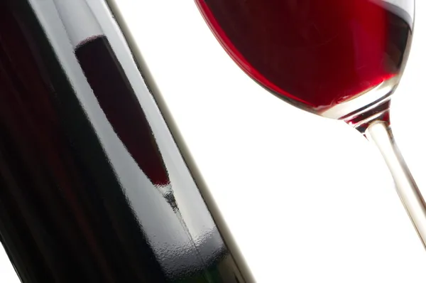 白底红葡萄酒 — 图库照片
