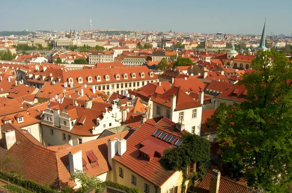 Prag bahar panorama — Stok fotoğraf