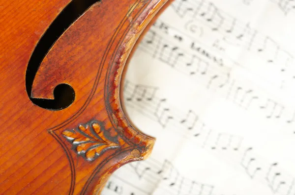 ヴァイオリンのフラグメント — ストック写真