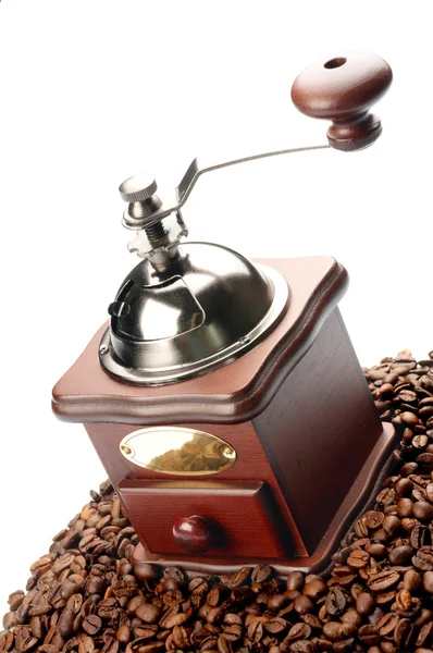 Coffee grinder on white background Royalty Free Stock Photos