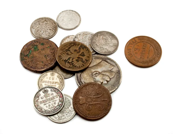 Starověké mince — Stock fotografie