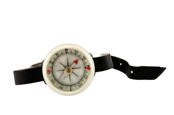 Kompas na białym tle — Zdjęcie stockowe