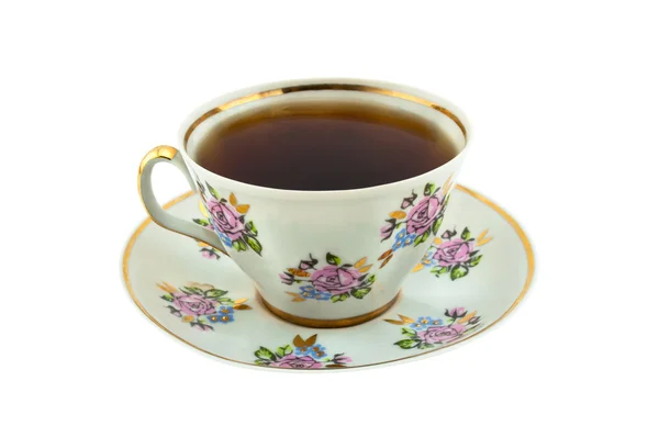 Tasse à thé et soucoupe — Photo