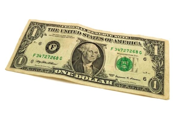 Banknote ein Dollar — Stockfoto