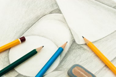 Drawing and pencils clipart