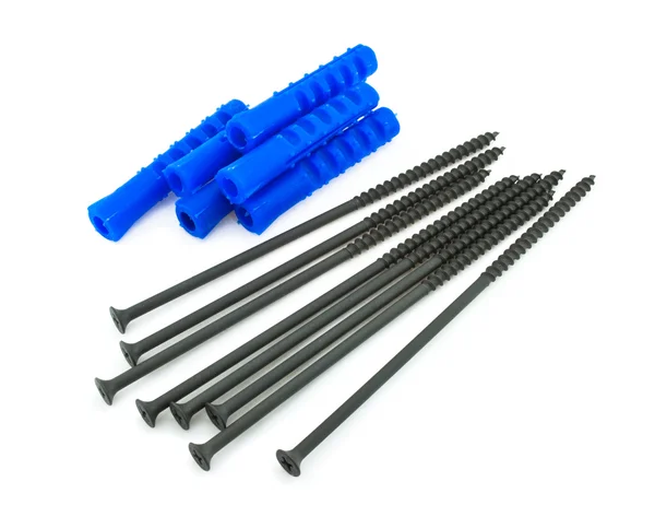 Screws and dowels — Stock Photo, Image