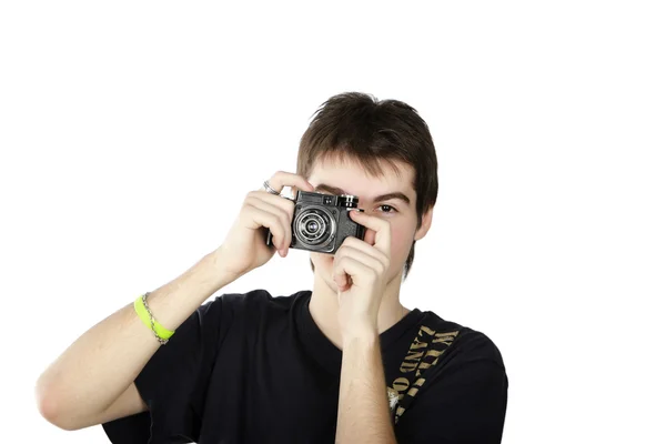 Joven fotógrafo — Foto de Stock