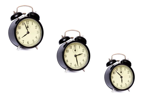 Vintage clock with alarm bells — Stock Photo, Image
