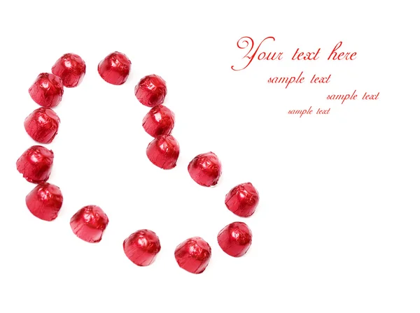 Candy Valentijnsdag harten — Stockfoto