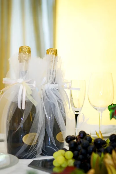 Detail skládaný šampaňské Stock Snímky
