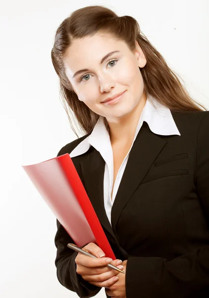 Busy businesswoman — Stock Photo, Image