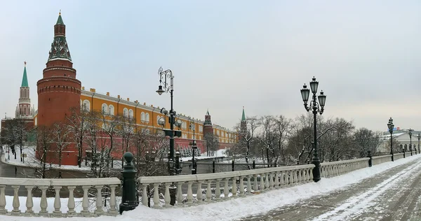 Вид на Кремль и Охотную линию — стоковое фото