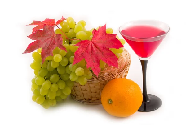 Słodkie winogrona jesień zielony — Zdjęcie stockowe
