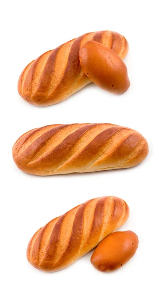长条面包粒拼的贴画 — 图库照片