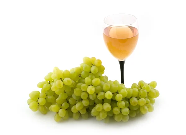 Green and ripe grapes — Stock Photo, Image
