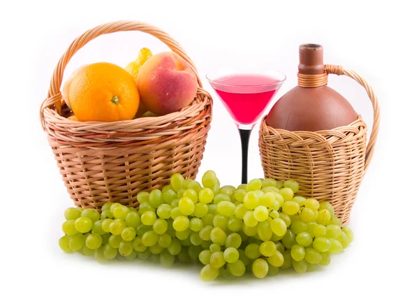 Uvas verdes saborosas — Fotografia de Stock