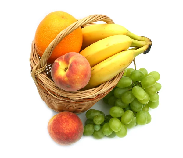 Orange and a ripe beautiful fruit — Stock Photo, Image