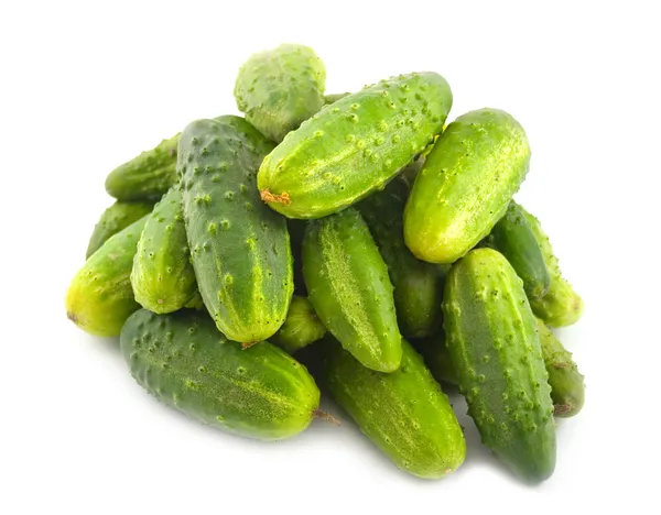Ripe green cucumbers — Stock Photo, Image