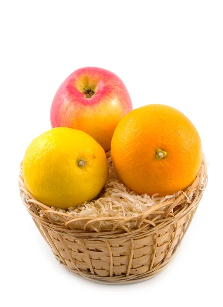Кислый лимон с прекрасными фруктами — стоковое фото