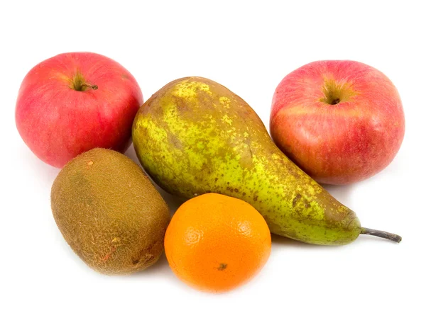 Грушевые яблоки с мандарином — стоковое фото