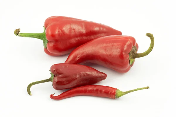 üst üste kırmızı biber