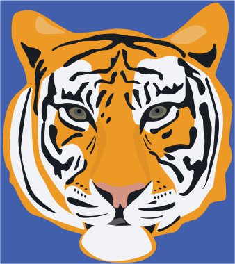 Tiger head clipart