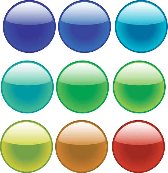 Glass balls — Stock Vector