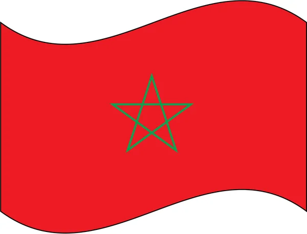 Bandeira _ maroc — Vetor de Stock