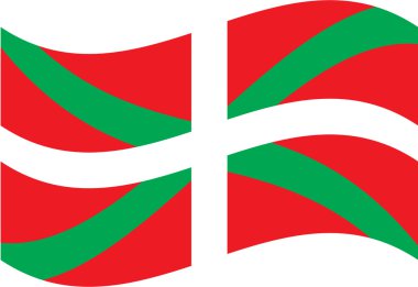 Flag Pays Basque clipart