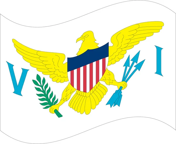 Îles Vierges nous — Image vectorielle
