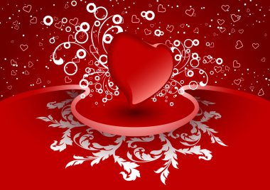 Creative Valentines Day card clipart