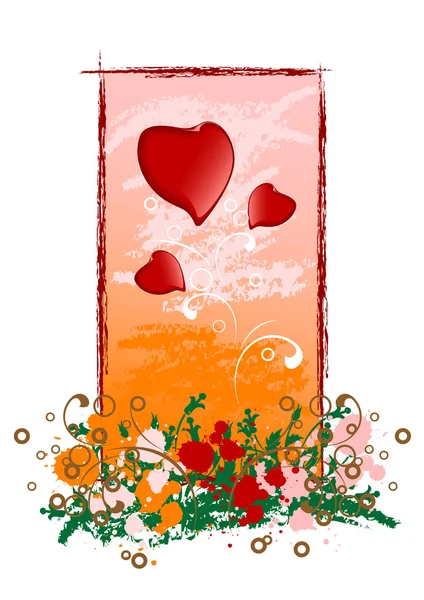 Ilustracja kreatywnych Walentynki karty — Wektor stockowy