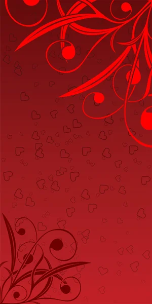 Carte de Saint Valentin abstraite — Image vectorielle