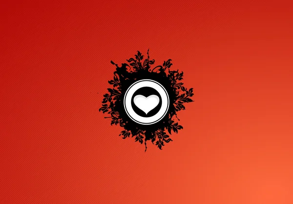 Corazón San Valentín Fondo de pantalla — Vector de stock