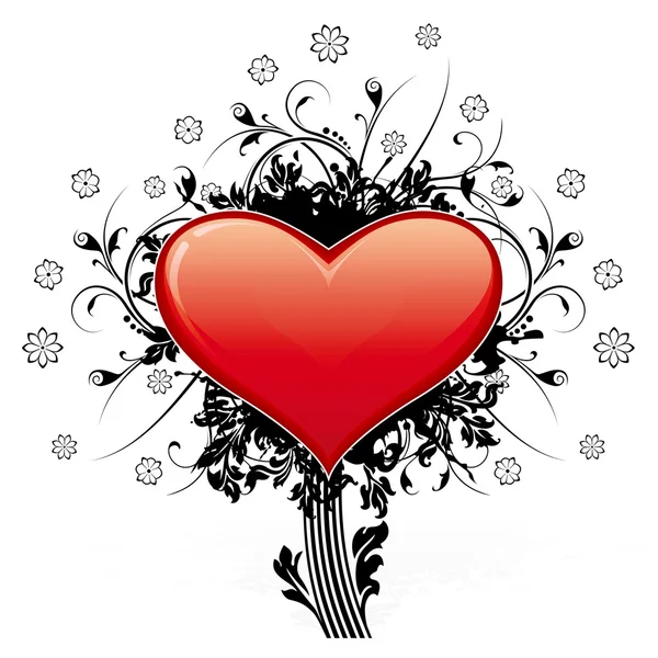 Valentine's dag hart abstract — Stockvector