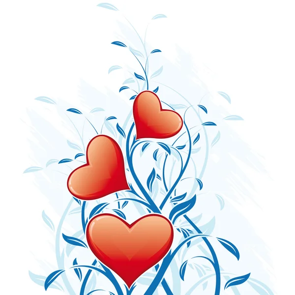 Abstraktní Valentýnský den srdce — Stockový vektor